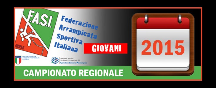 CAMPIONATO REGIONALE 2015 – CALENDARIO